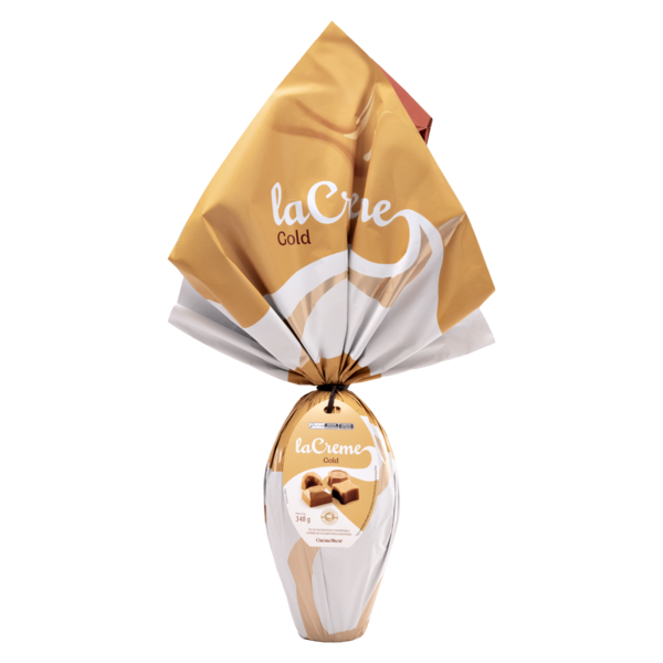 Ovo de Páscoa laCreme Gold Branco 348g